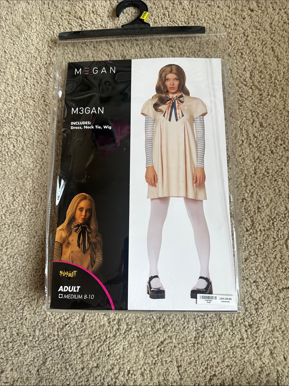 M3GAN Halloween Adult Costume (Medium 8-10)